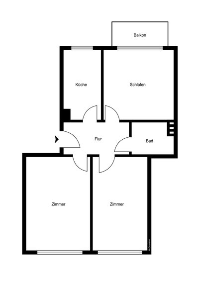 Vermietete 3-Zimmer Wohnung in attraktiver Lage von Barmbek-Süd!-12992