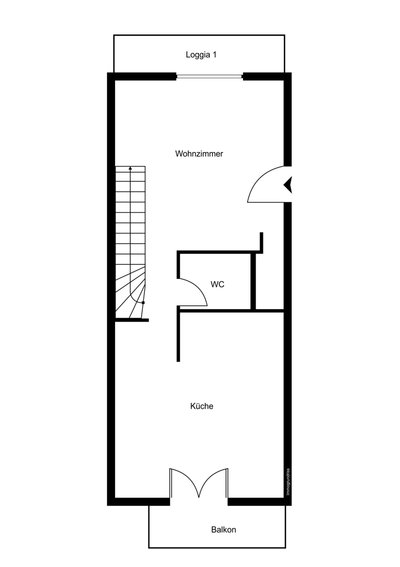 Lichtdurchflutete Maisonette-Wohnung mit Dachterrasse inkl. Weitblick-8409